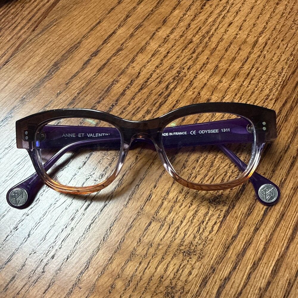 READ Authentic Anne et Valentin OCTET 1311 47mm Translucent Brown Violet France